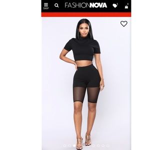 Fashion nova Maisie Short Set - Black